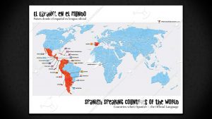 Mapa de los países hispanohablantes